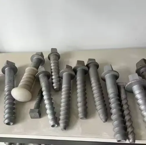 Spikes cu șuruburi de cale ferată din căi ferate